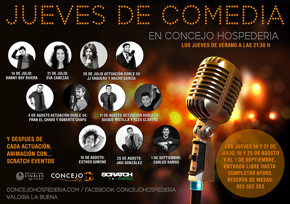 Vuelven los Jueves de comedia